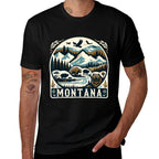 Montana Outdoors Landscape Treasure State  Relaxed-fit T-Shirt