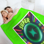 Super Star Neon Design Compact Throw Blanket