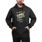 Cassette Life Rewind Chill Meme Funny Retro Vibes Humor Shape Retention Hoodie