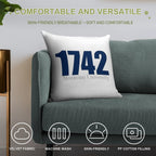 Moravian University 5 Soft Fade-Resistant Throw Pillow