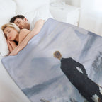 Casper David Friedrich's Wanderer Above The Sea of Fog Comfort Throw Blanket