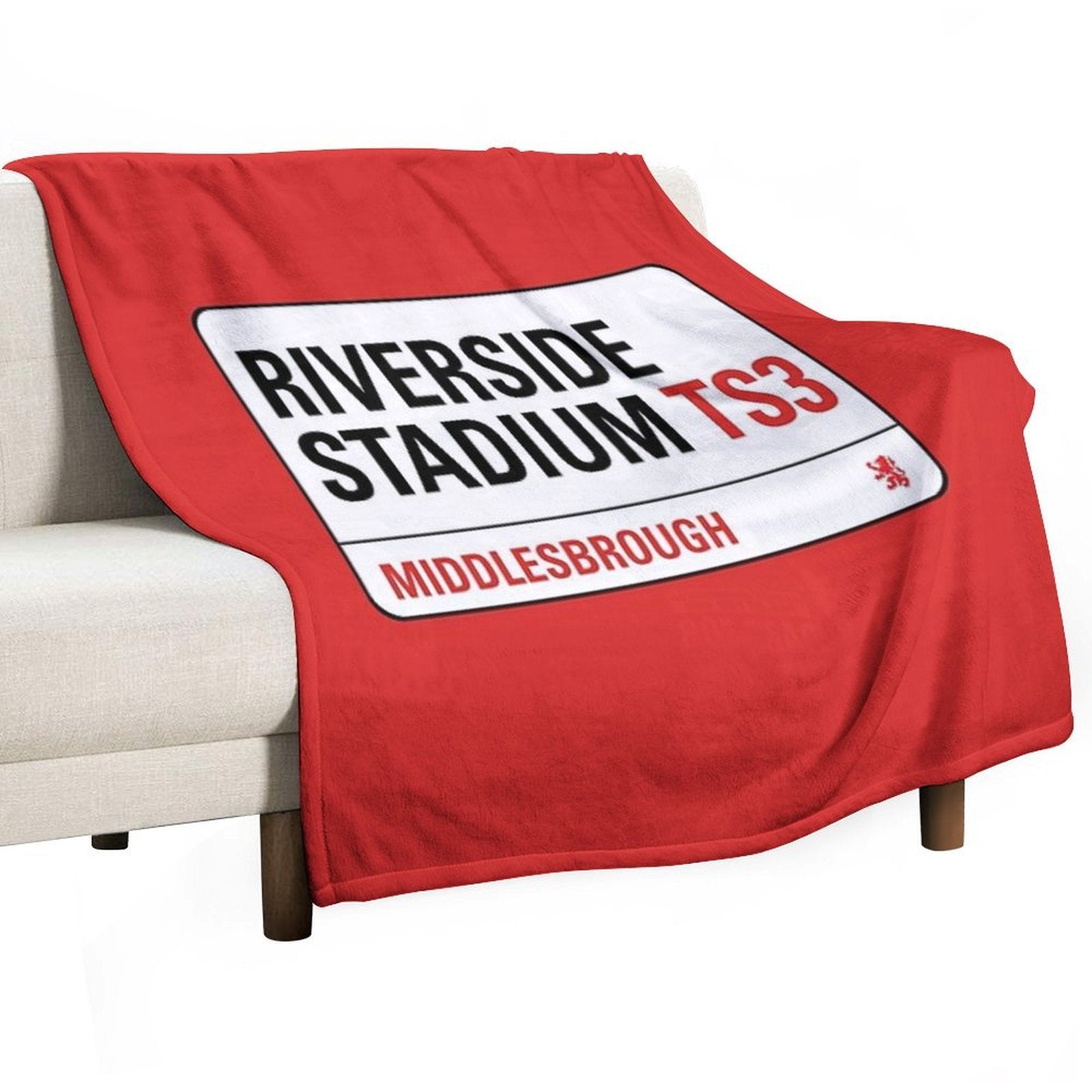 Riverside Stadium Middlesbrough Machine-washable Throw Blanket