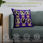 The Six Wives. Soft Washable Throw Pillow