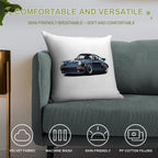 964 Navy Blue Soft High-Density Material Throw Pillow