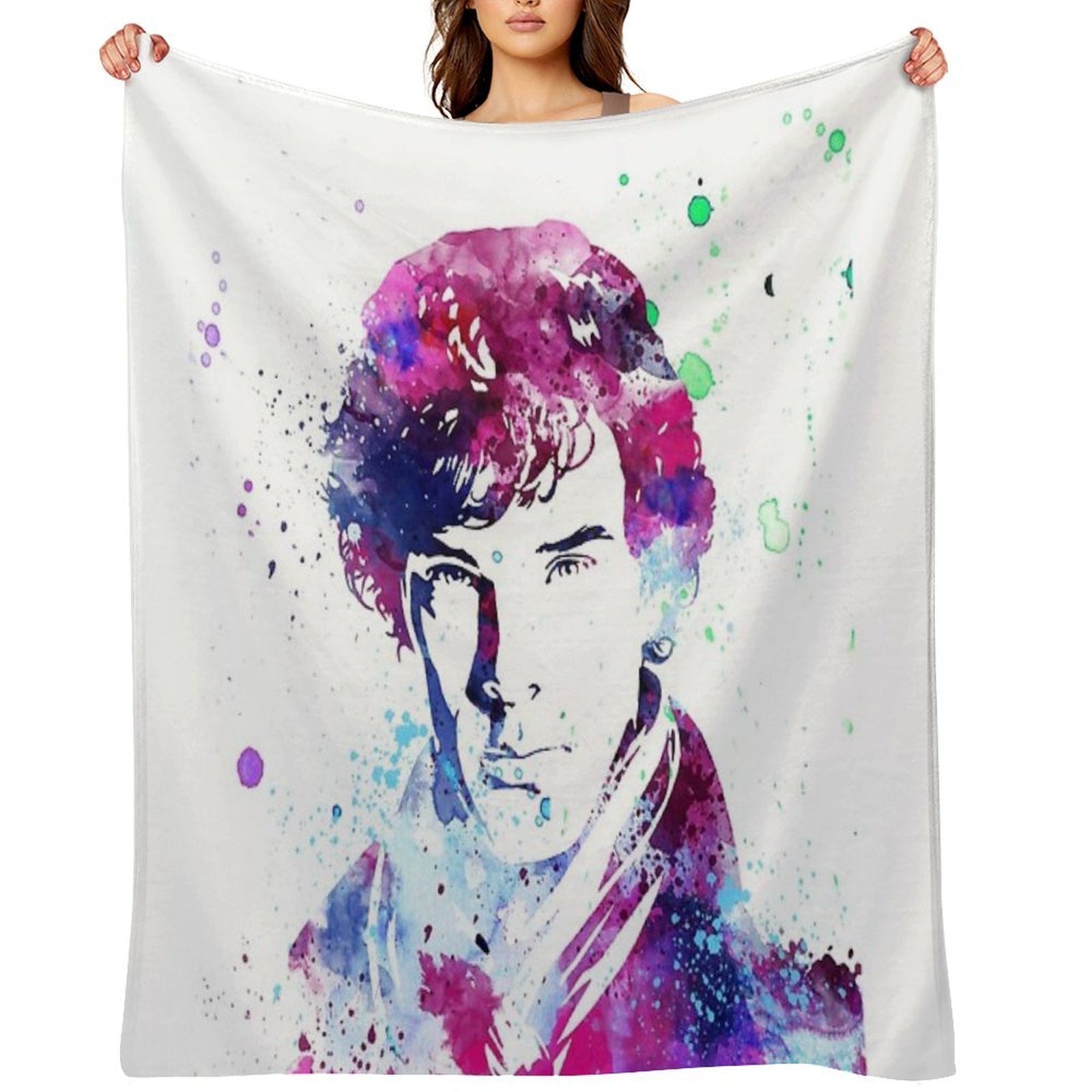 Benedict Cumberbatch Sherlock Plush Throw Blanket