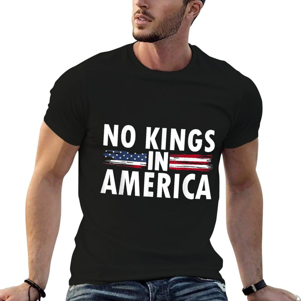 No Kings In America Men Women  Stretchy T-Shirt