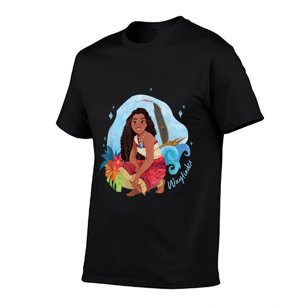 Disney Moana 2 Island Art Wayfinder Moana  Summer-ready Fabric T-Shirt