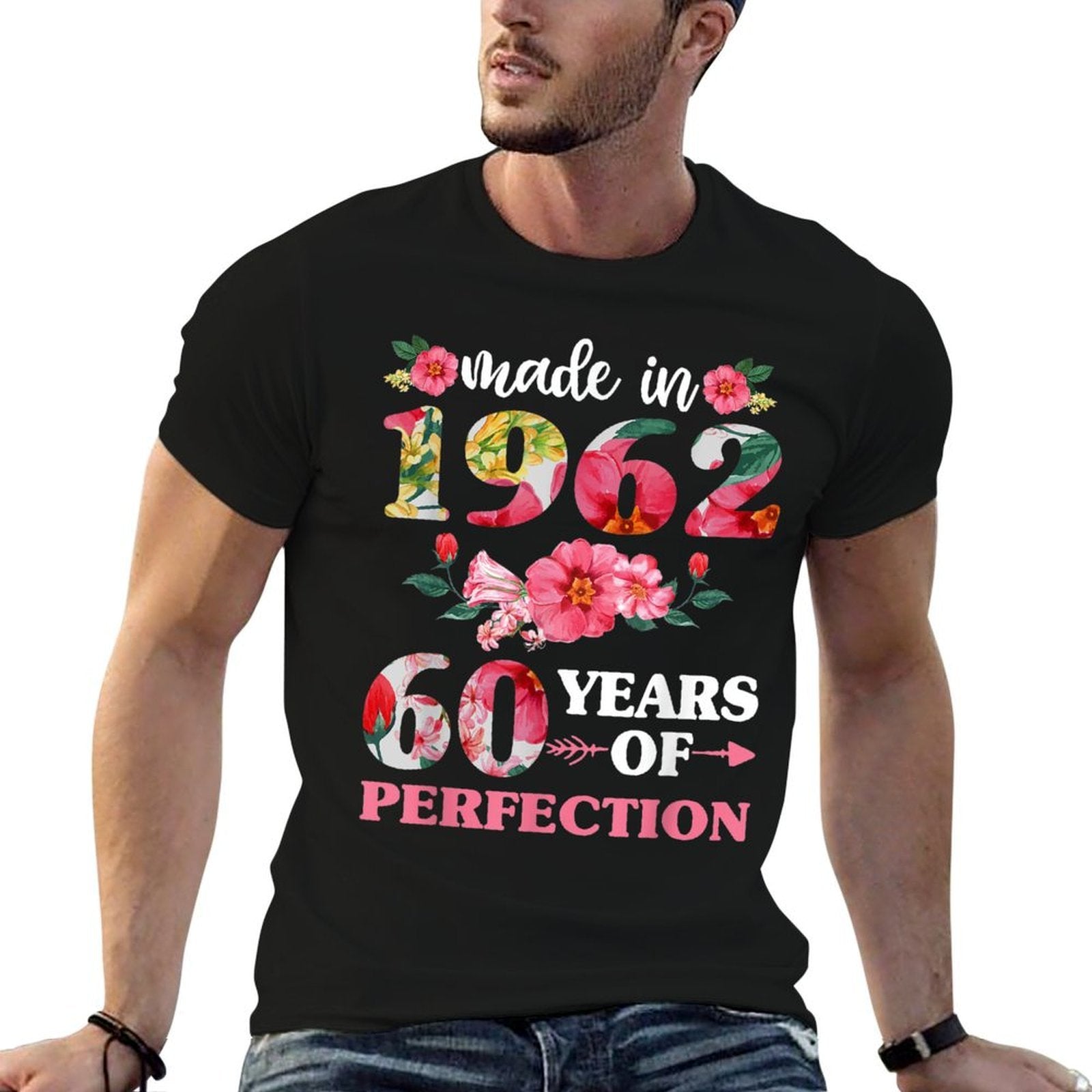 60th Birthday For Women, Made in 1962 60 Of Perfection  Eco-friendly Material T-Shirt