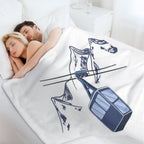 Ski Lift Resort Winter Sports Scene All-season Throw Blanket