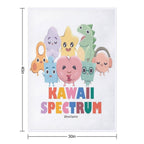 Kawaii Spectrum Friends Lightweight Throw Blanket