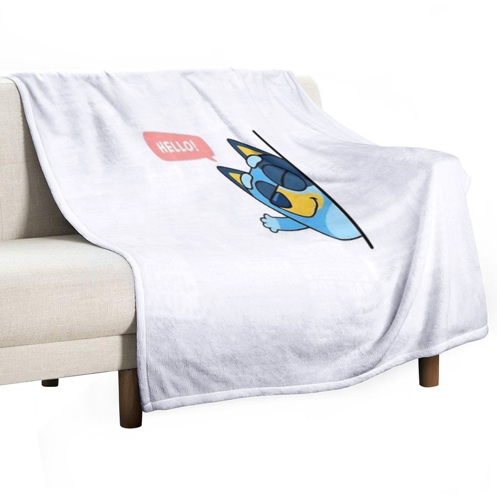 Hello Bluey Premium Throw Blanket