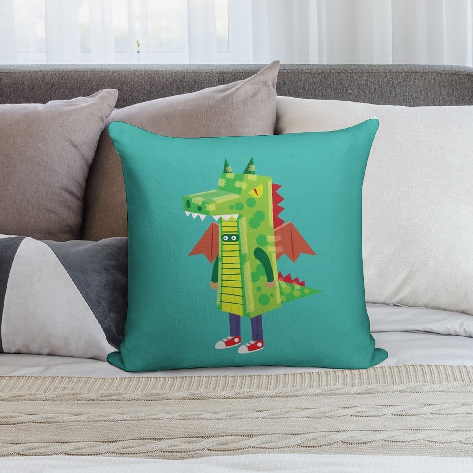 I'm A Dragon Soft Bedroom Essential Throw Pillow