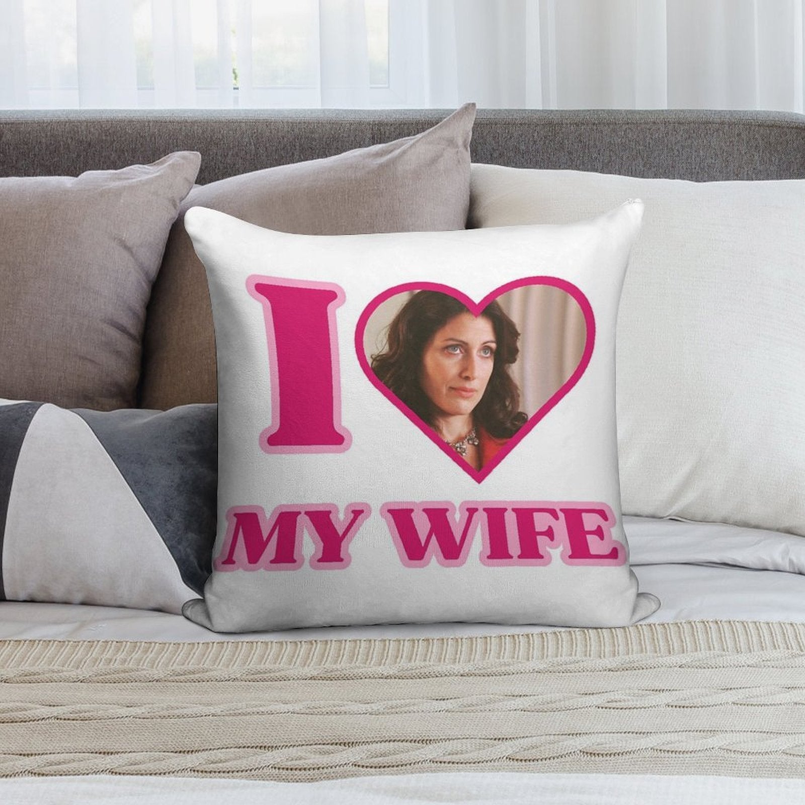 I Love Lisa Cuddy (House MD) Soft Multiple Sizes Throw Pillow