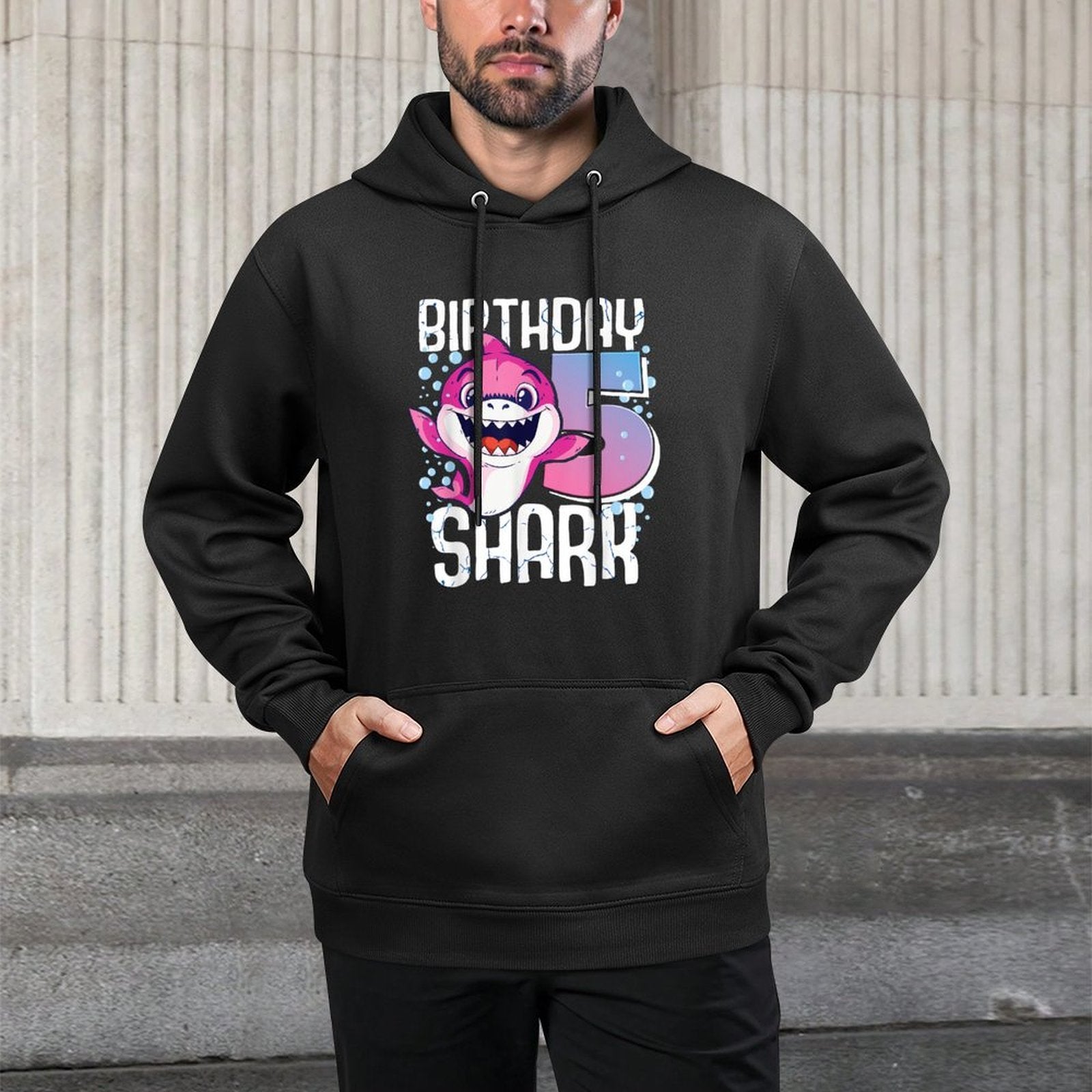 Birthday Shark 5th Birthday Girl Shark 5 Years Shark Unisex Design Hoodie