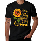 You Are Sunshine My Only Sunshine Butterfly Sunflower  Graphic-printed T-Shirt