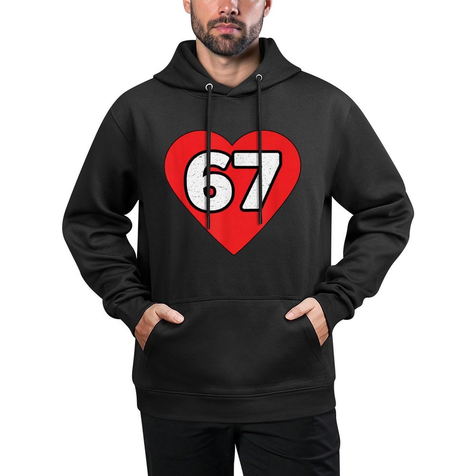 I Love 6 7 Classic Meme Six Seven Versatile Streetwear Hoodie