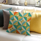 Retro MCM No.5 Soft Luxury Feel Throw Pillow