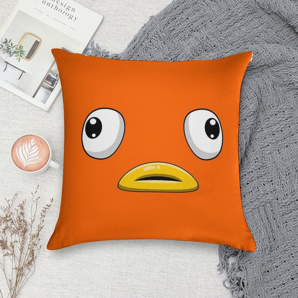 Fishstick Battle Royale Character Cute Face Soft Home Decor Throw Pillow