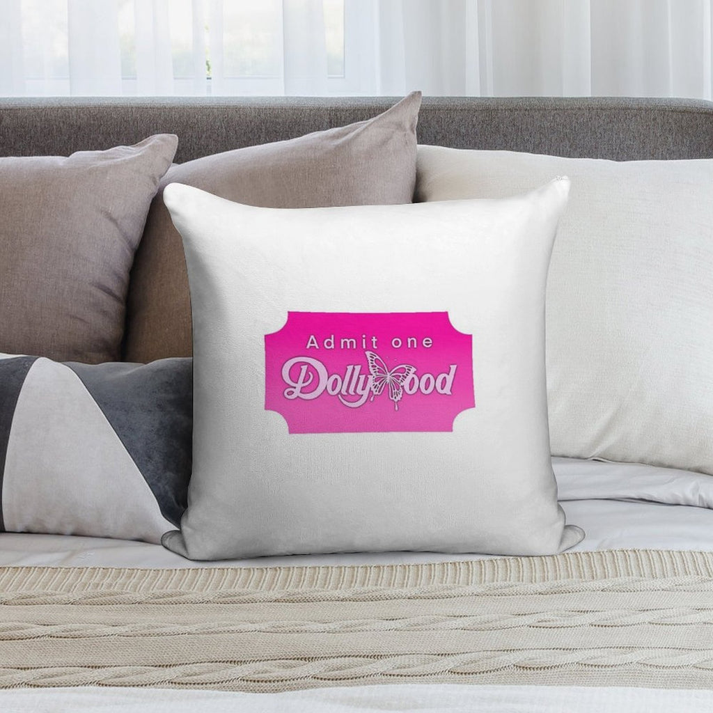 Dollywood Ticket Soft Warmth Comfort Throw Pillow