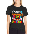 Proud Brother Of 2025 Kindergarten Graduate Graduation  Fade-proof Color T-Shirt