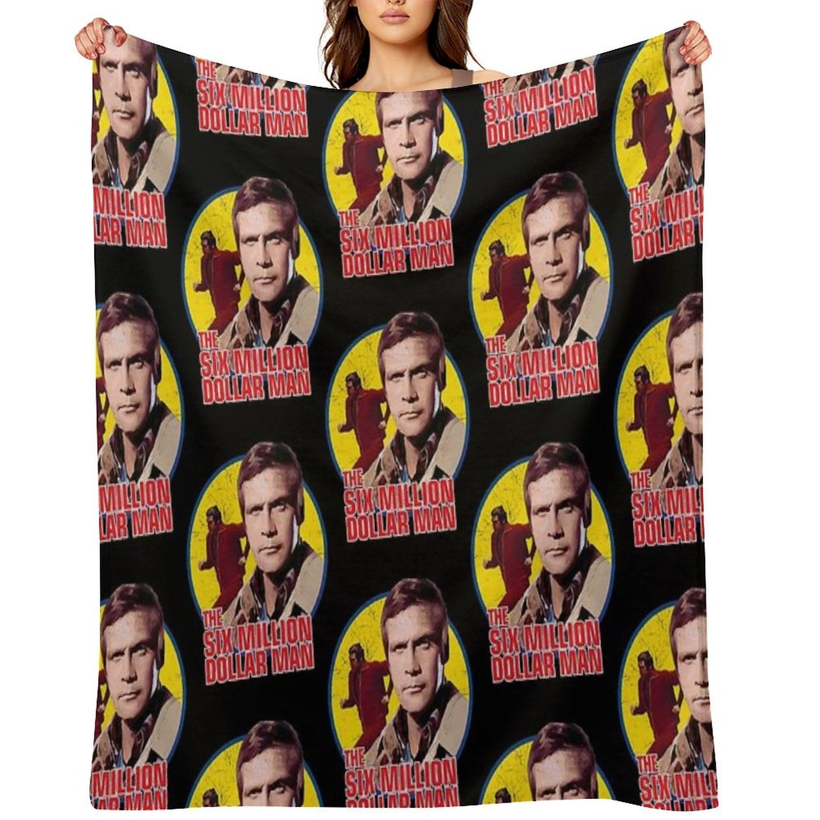 The Six Million Dollar Man Vintage Comfort Throw Blanket
