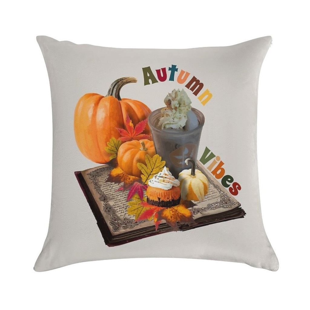 Autumn Vibes by H LaBs Creations © Soft Shrink-Resistant Throw Pillow