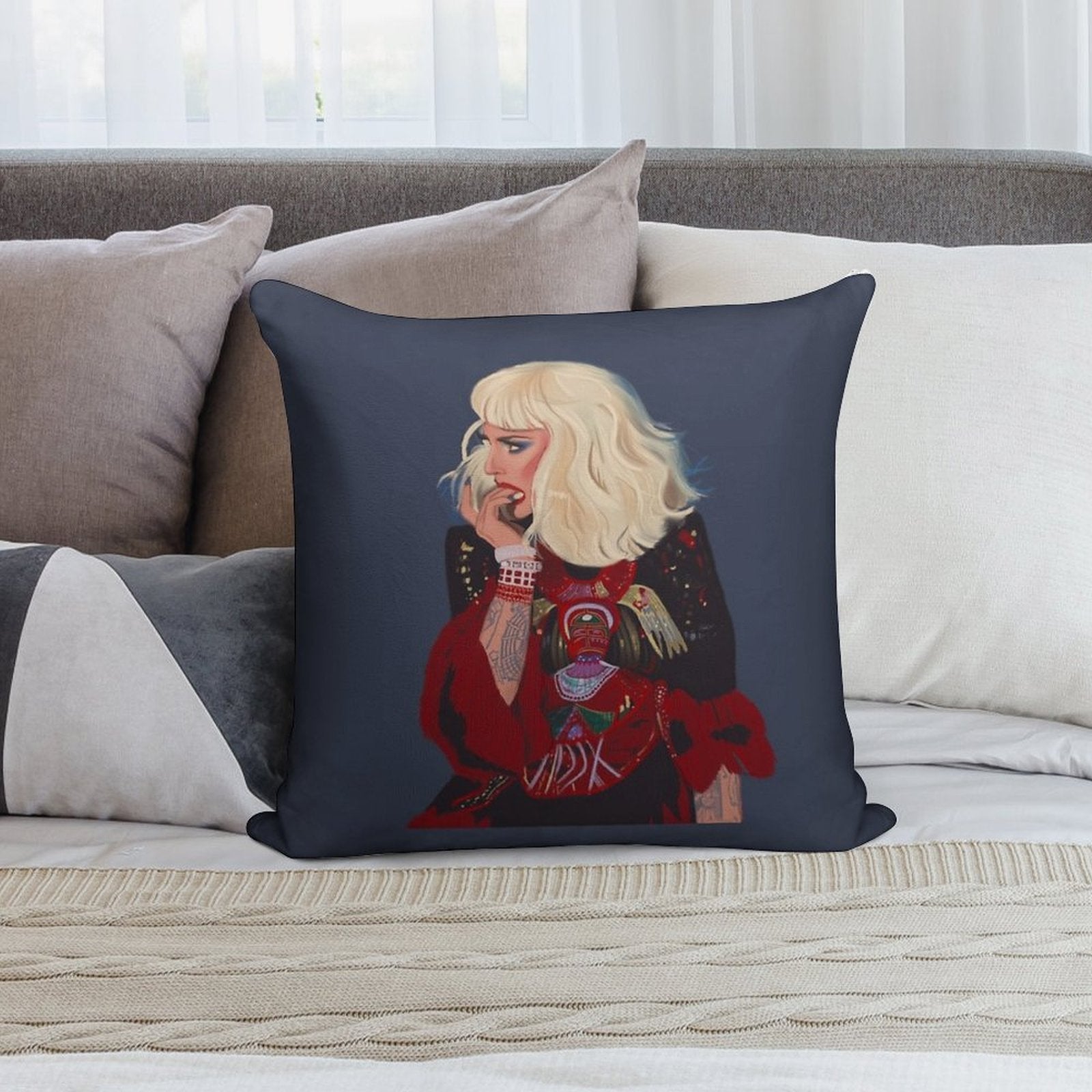 Katya Zamo Dress Soft Anti-Pilling Throw Pillow