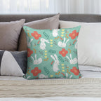 Rabbit Season Soft Shrink-Resistant Throw Pillow
