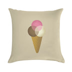 Icecream Venndor Soft Shrink-Resistant Throw Pillow