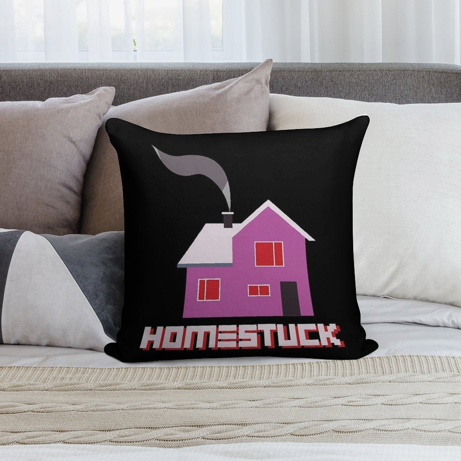 Homestuck Home House Book 4 Colors Soft Fade-Resistant Throw Pillow