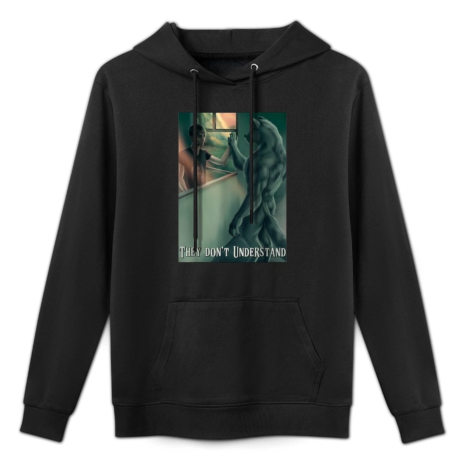 Ripping Wolf Meme Werewolf They Dont Understand Shape Retention Hoodie