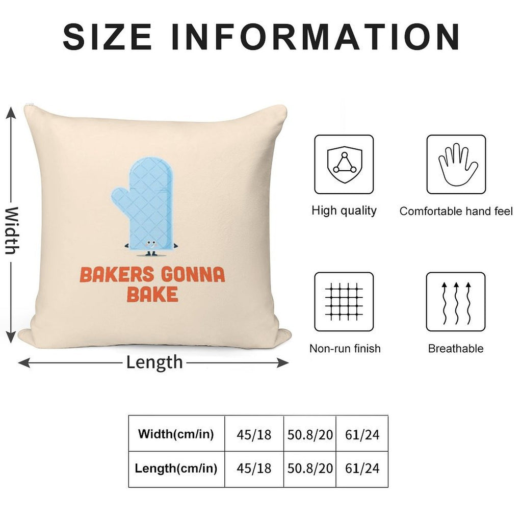 Character Building - Bakers Gonna Bake Soft Warmth Comfort Throw Pillow