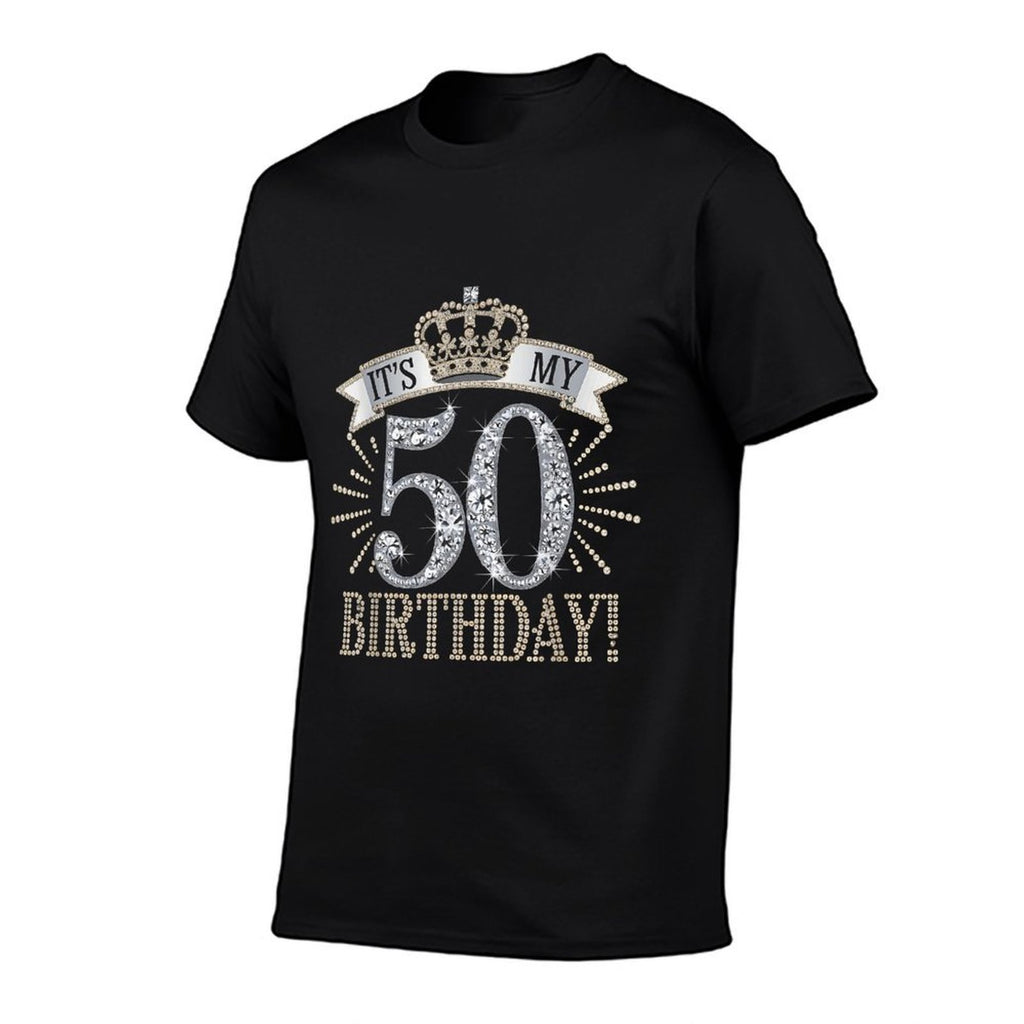 50th Birthday Decorations for Women And Men, Fabulous Fifty  Polyester Blend T-Shirt