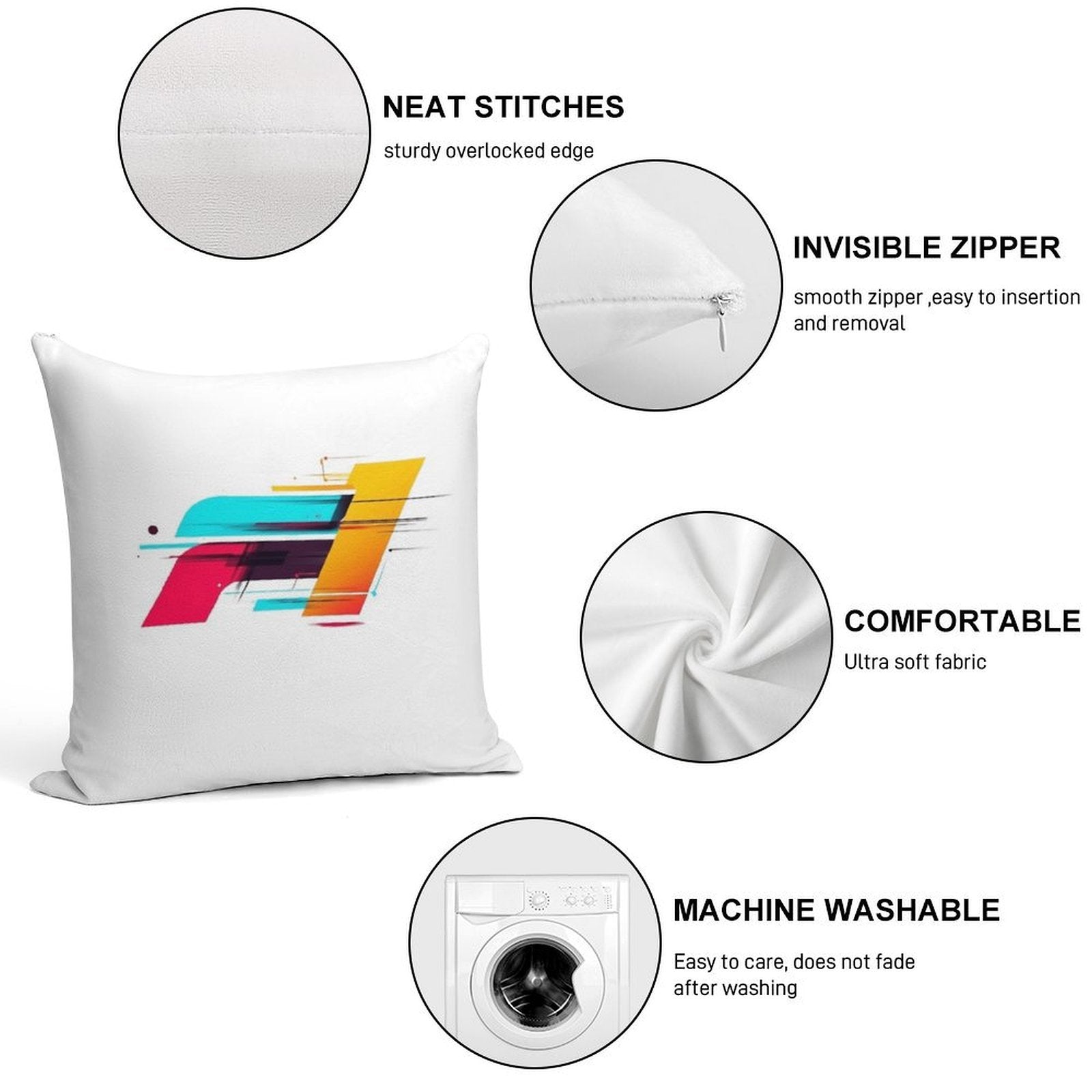 Formula 1 Modern Redesigned Logo Soft Multiple Sizes Throw Pillow