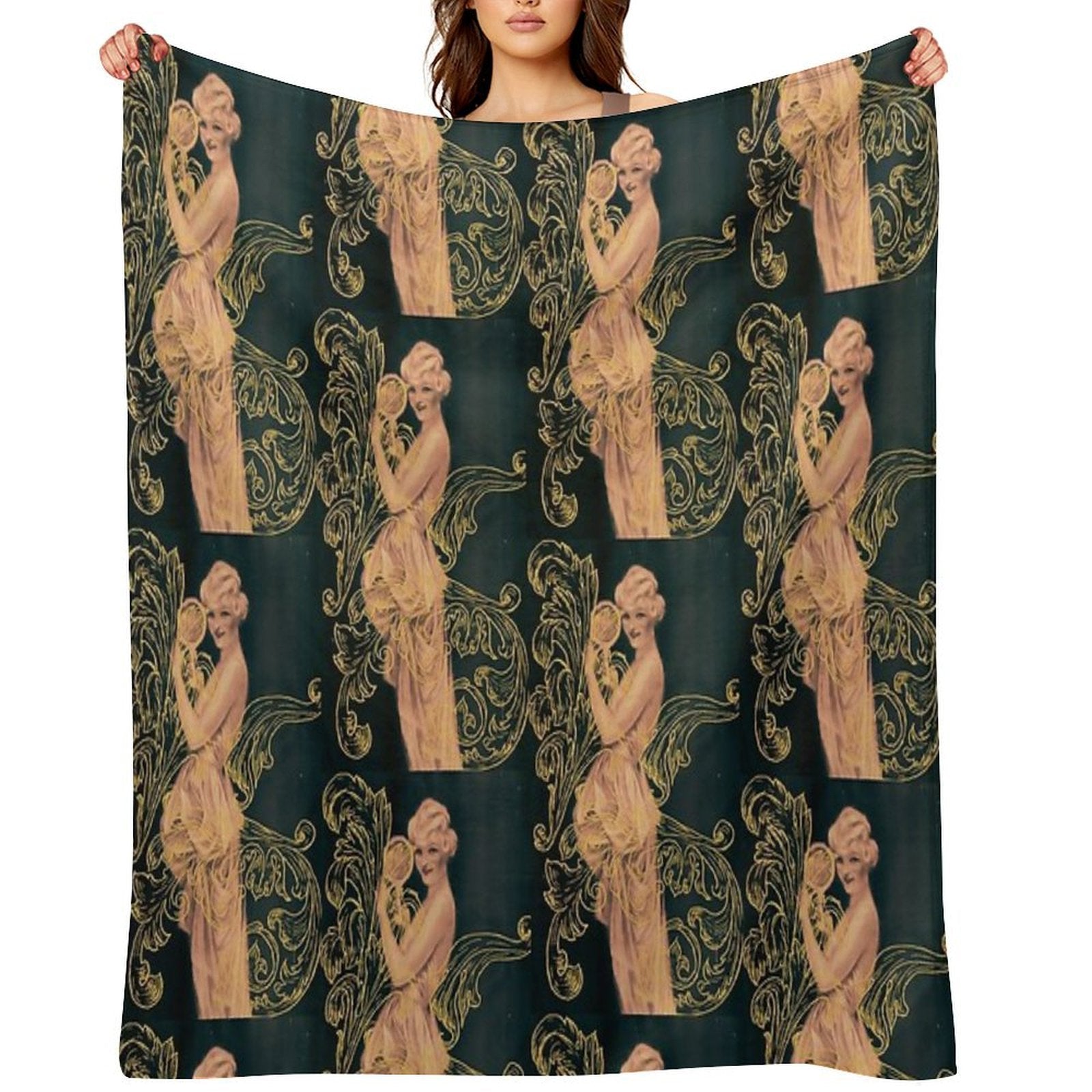 Golden Beauty Comfort Throw Blanket