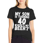 40th Birthday Dad Mom 40 Year Old Son Gift Family Squad  Tagless Design T-Shirt