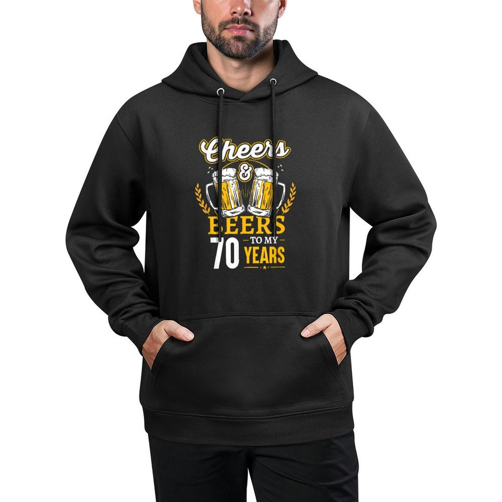 Cheers And Beers To My 70 Years 70th Birthday Versatile Streetwear Hoodie
