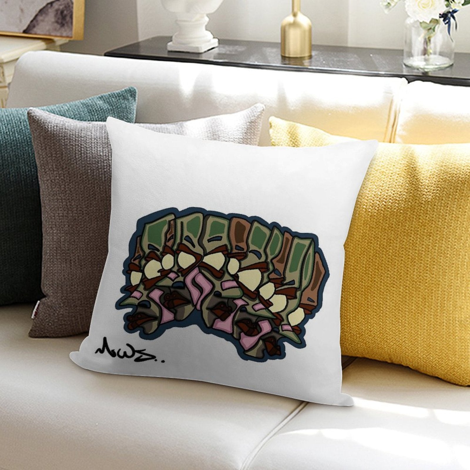 Front Pivots Face Soft Gift Ready Throw Pillow