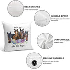Just A Girl Who Loves Horses A Soft Warmth Comfort Throw Pillow
