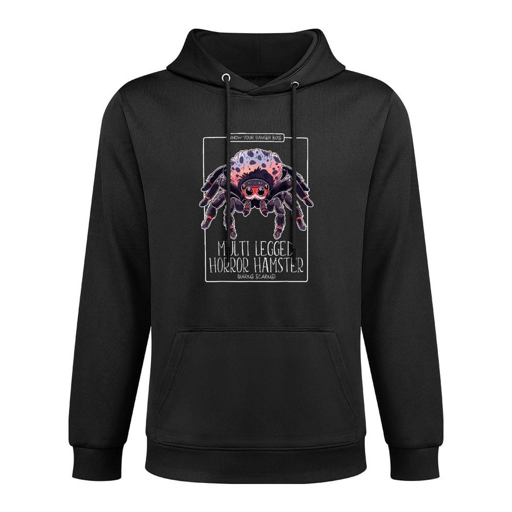 Multi-Legged Horror Hamster  Funny Cute Tarantula Meme Customizable Surface Hoodie