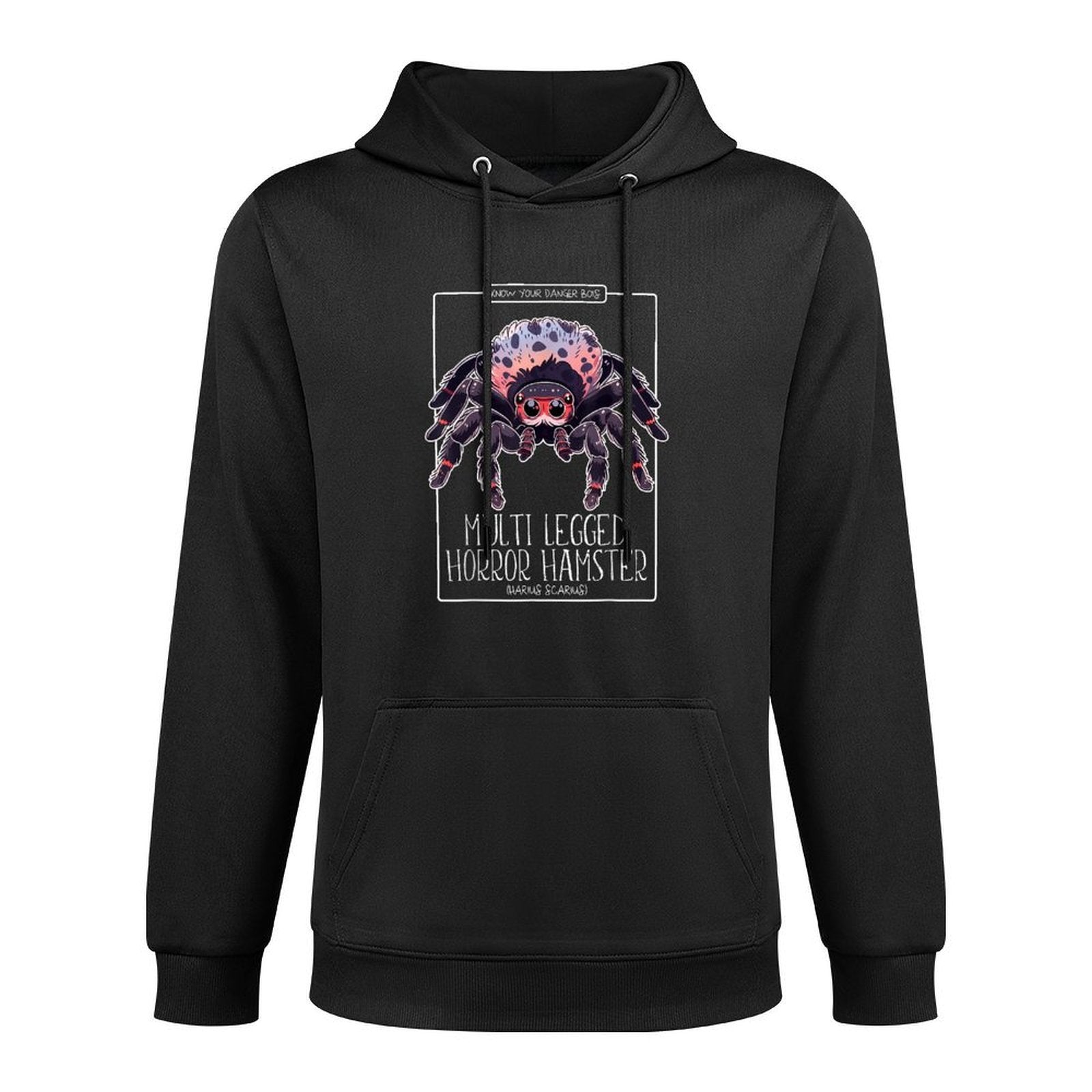 Multi-Legged Horror Hamster  Funny Cute Tarantula Meme Customizable Surface Hoodie