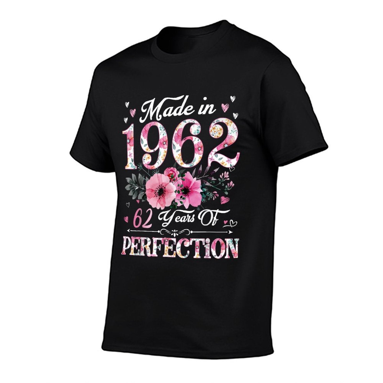 62 Year Old Made In 1962 Floral 62th Birthday Gift For Women  Stretchy T-Shirt
