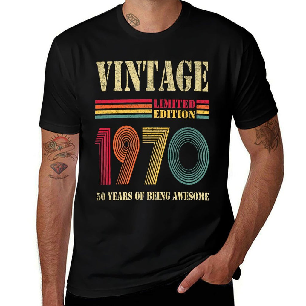 Vintage 1970 Clothes 50 Years Old Retro 50th Birthday Gifts Premium  Breathable T-Shirt