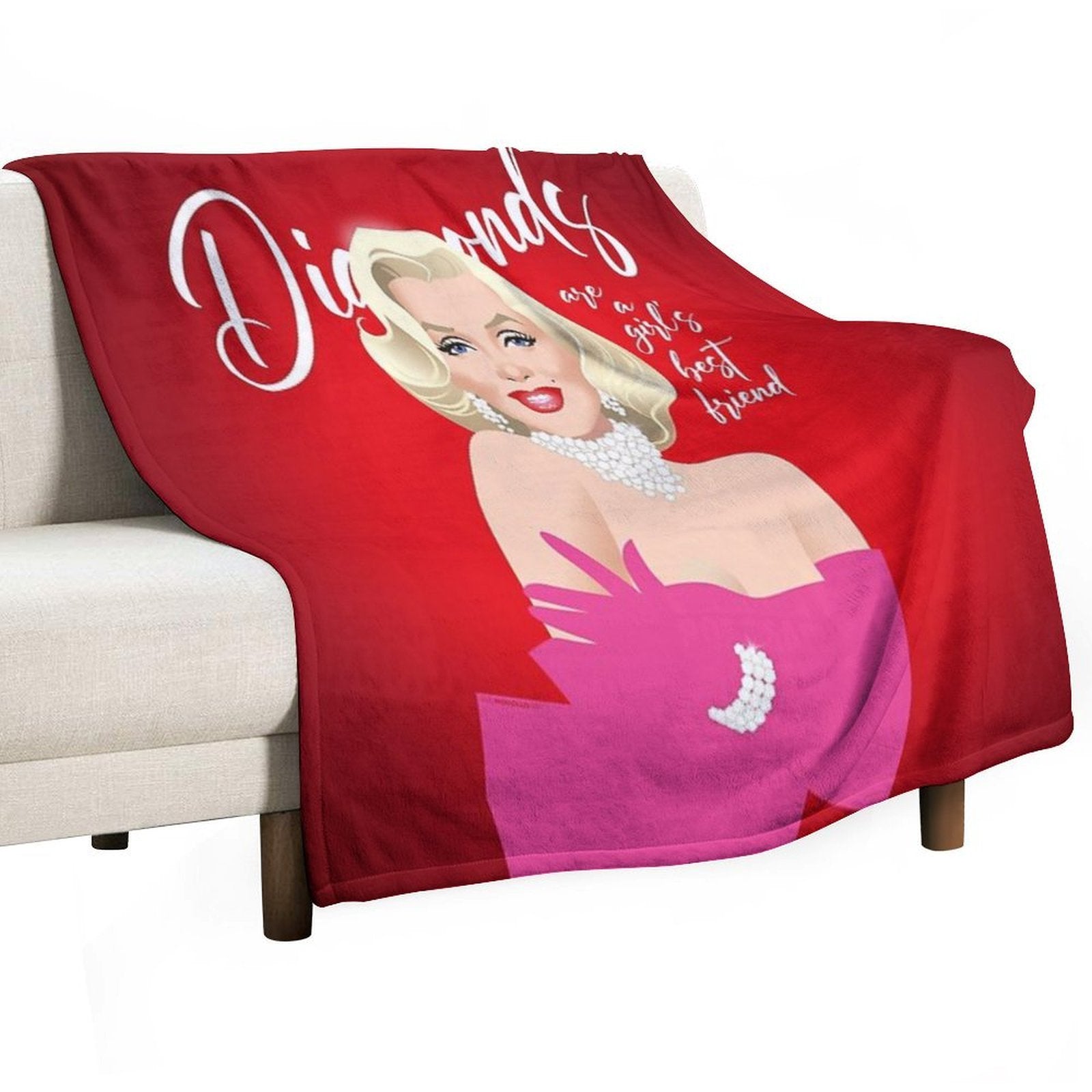 Girl's Best Friend Anti-pilling Throw Blanket