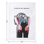 Pet Detective Cartoon Travel-friendly Throw Blanket