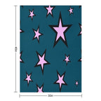 Star Pattern Machine-washable Throw Blanket