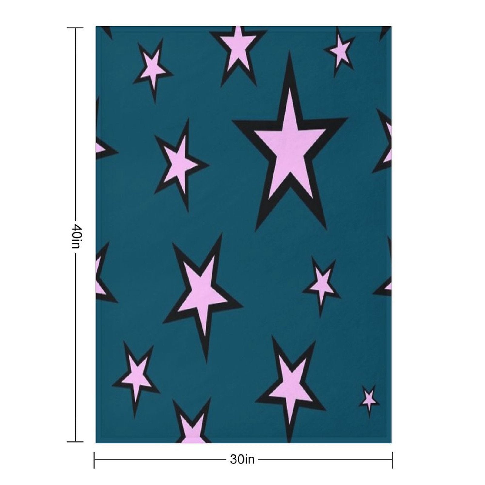 Star Pattern Machine-washable Throw Blanket