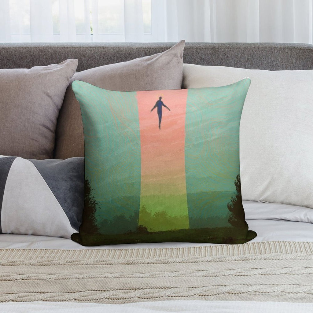 Be Careful Soft Hidden Zipper Throw Pillow