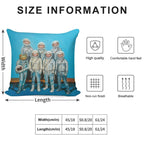 1959 Astronaut Frog's Space Race Soft Gift Ready Throw Pillow