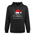 Merry Christmas Red Santa Hat Reindeer Xmas Family Men Women All-Day Comfort Hoodie